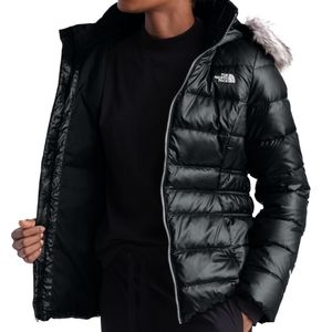 THE NORTH FACE Women's Gotham Hooded Faux-Fur-Trim